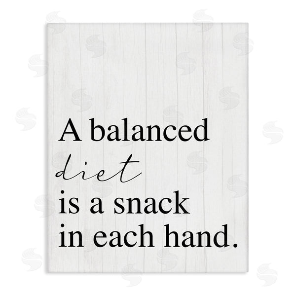 stupell industries Stupell Studio | Balanced Diet is Snacking