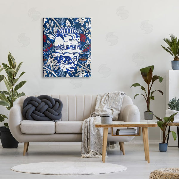Stupell Industries Stupell Studio | Baroque Floral Pattern Vase Wall Art