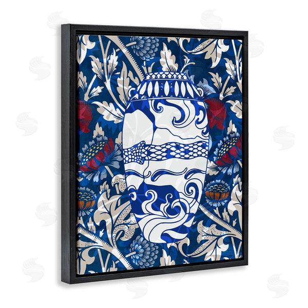 Stupell Industries Stupell Studio | Baroque Floral Pattern Vase Wall Art