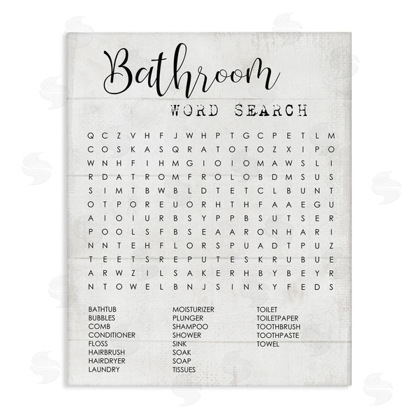 stupell industries Stupell Studio | Bathroom Word Search Family Fun