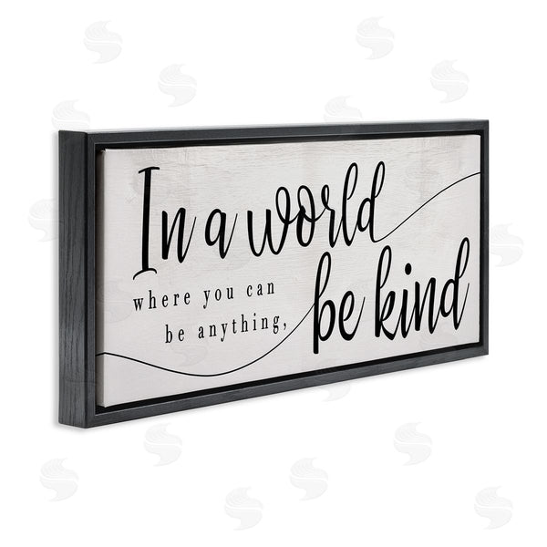 Stupell Industries Stupell Studio | Be Anything Be Kind Phrase Whimsical Country Typography