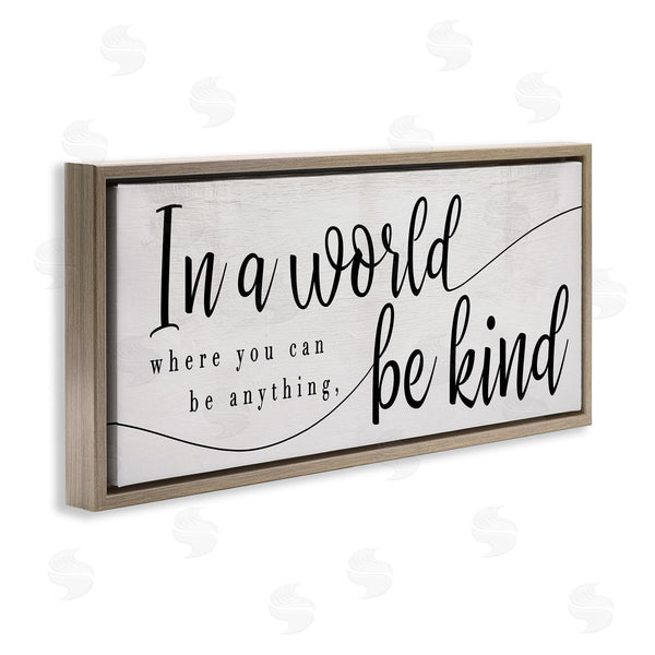 Stupell Industries Stupell Studio | Be Anything Be Kind Phrase Whimsical Country Typography