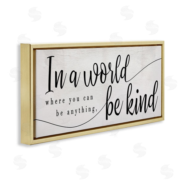 Stupell Industries Stupell Studio | Be Anything Be Kind Phrase Whimsical Country Typography