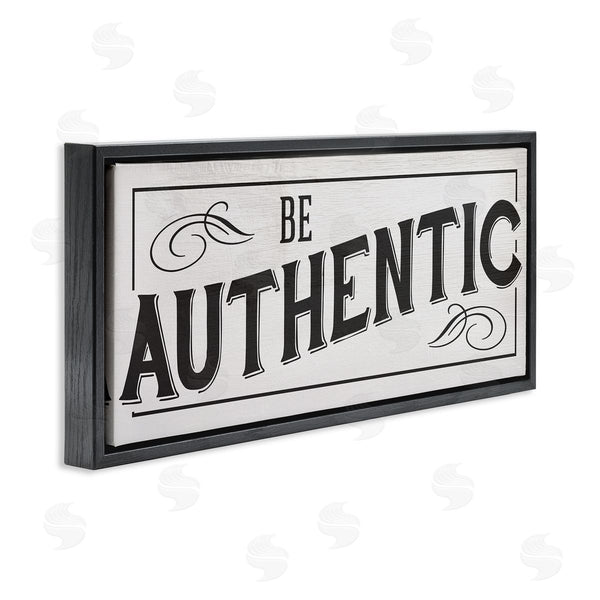 Stupell Industries Stupell Studio | Be Authentic Bold Typography Swirls