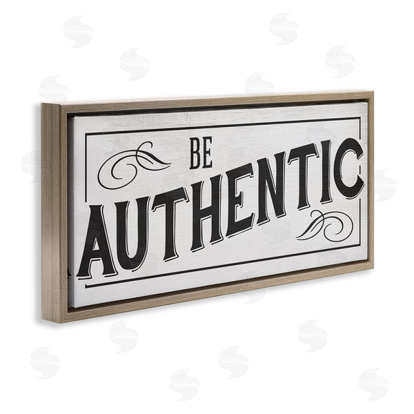 Stupell Industries Stupell Studio | Be Authentic Bold Typography Swirls