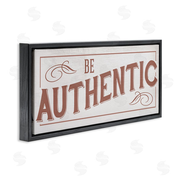 Stupell Industries Stupell Studio | Be Authentic Soft Red Typography