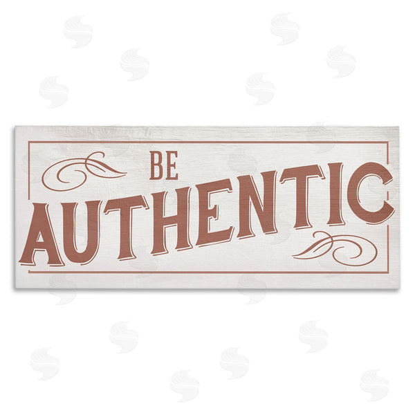 stupell industries Stupell Studio | Be Authentic Soft Red Typography
