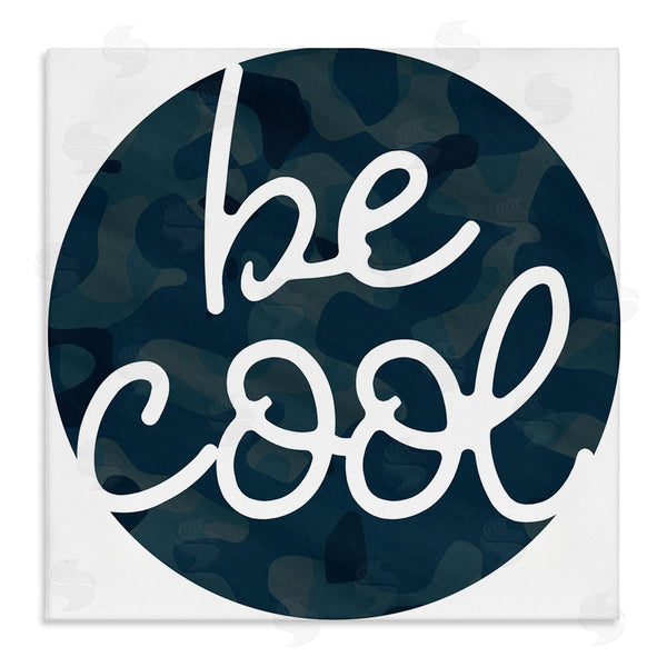 stupell industries Stupell Studio | Be Cool Blue Camouflage Circle