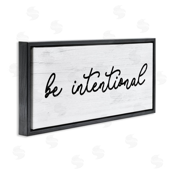 Stupell Industries Stupell Studio | Be Intentional Inspirational Phrase Wall Art