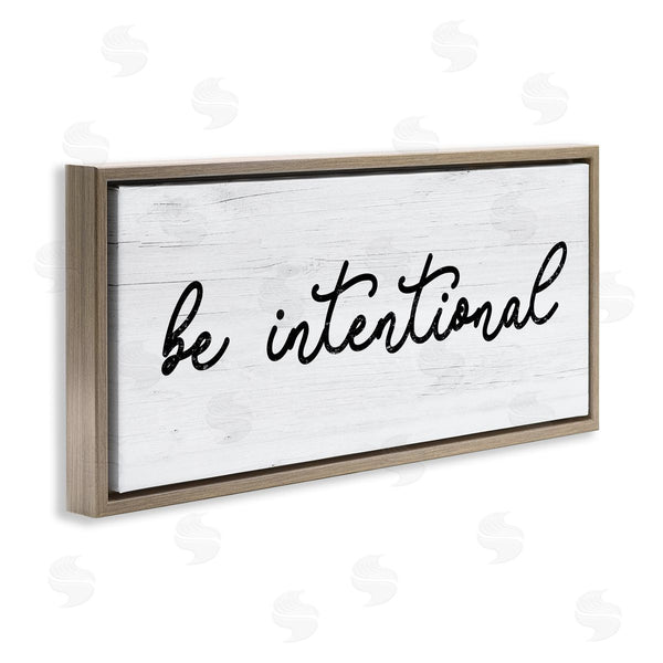 Stupell Industries Stupell Studio | Be Intentional Inspirational Phrase Wall Art