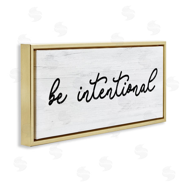 Stupell Industries Stupell Studio | Be Intentional Inspirational Phrase Wall Art