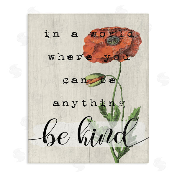 stupell industries Stupell Studio | Be Kind Red Poppy