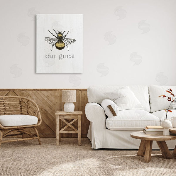 Stupell Industries Stupell Studio | Be Our Guest Bumblebee Wall Art