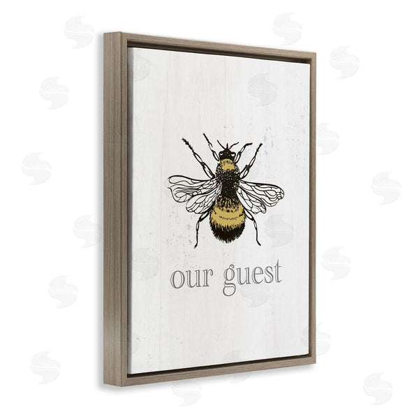 Stupell Industries Stupell Studio | Be Our Guest Bumblebee Wall Art