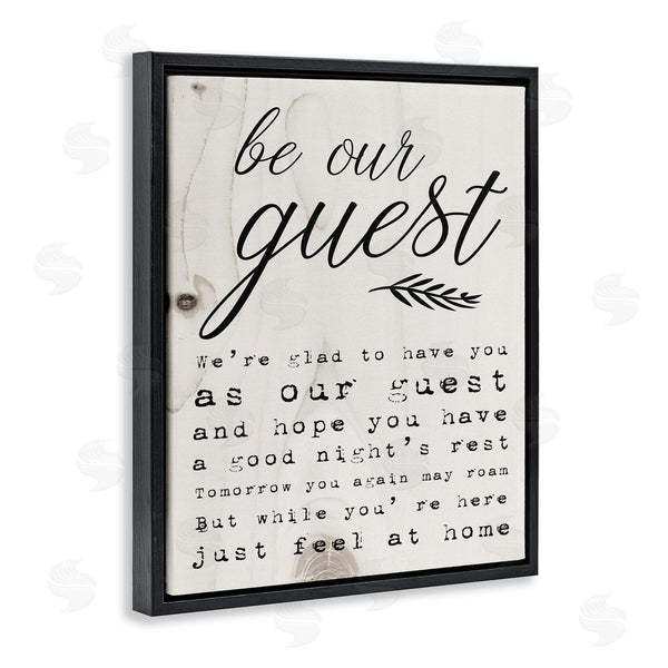 Stupell Industries Stupell Studio | Be Our Guest Poem Cursive