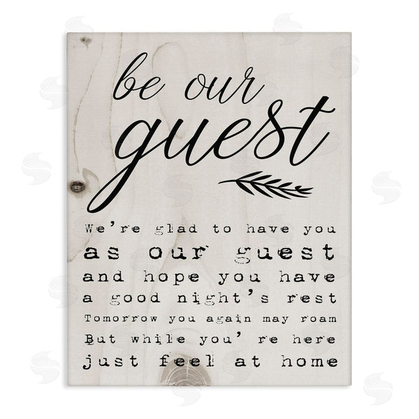 stupell industries Stupell Studio | Be Our Guest Poem Cursive