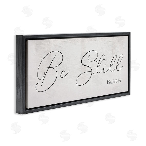 Stupell Industries Stupell Studio | Be Still Phrase Psalm 37:7 Elegant Script