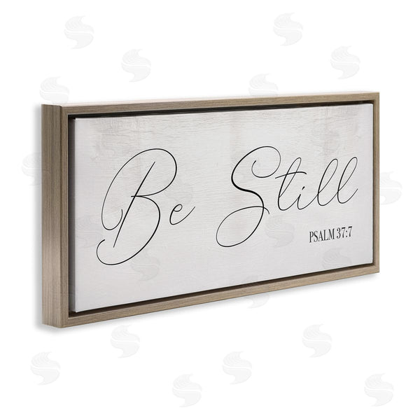 Stupell Industries Stupell Studio | Be Still Phrase Psalm 37:7 Elegant Script