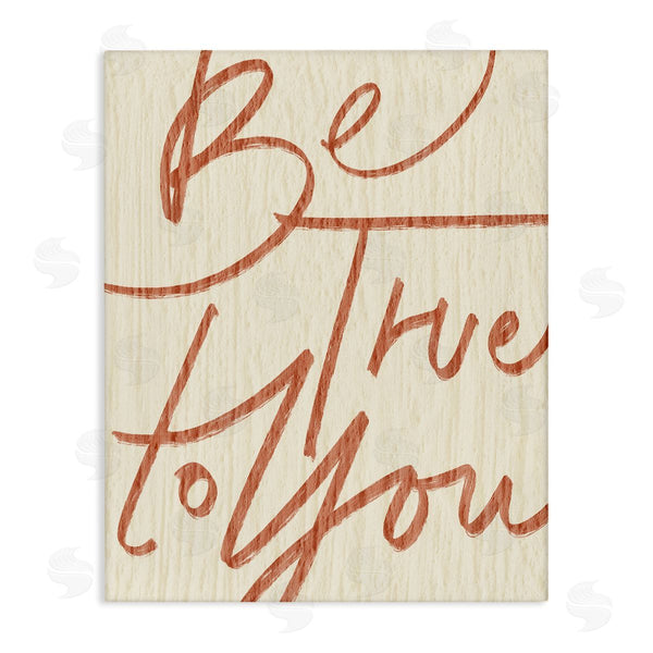 stupell industries Stupell Studio | Be True to You Phrase Minimal Rustic Typography Wall Art