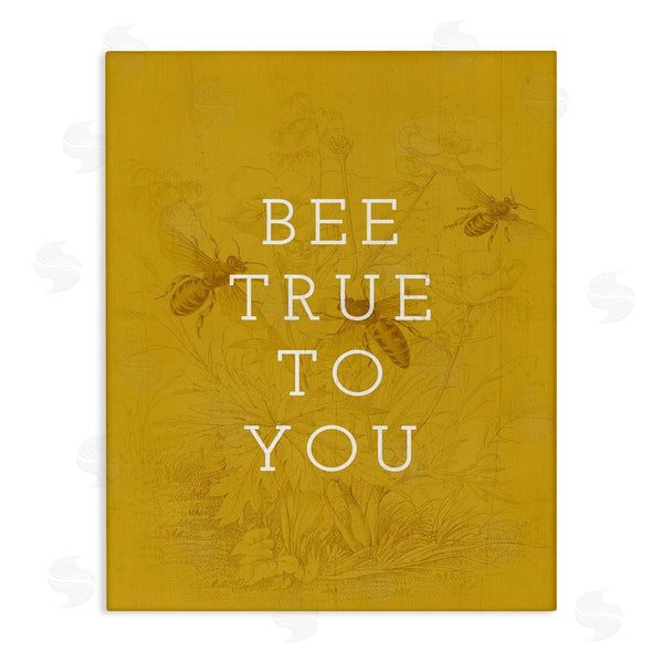 stupell industries Stupell Studio | Be True to You Phrase Vintage Bee Pun Wall Art