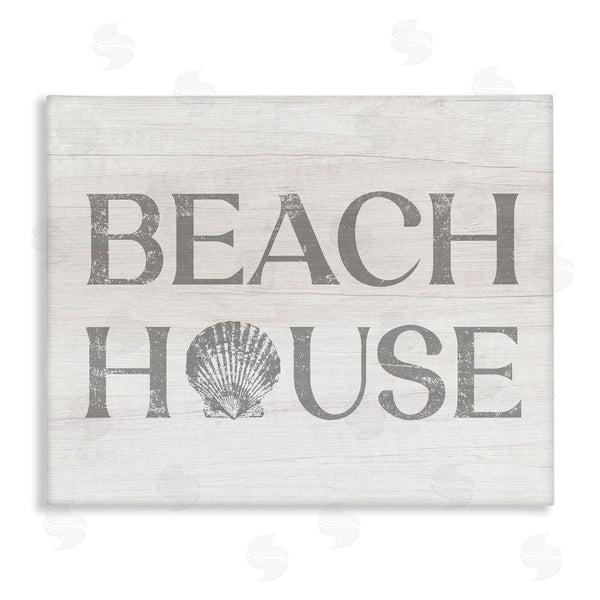 stupell industries Stupell Studio | Beach House Text Vintage Clam Seashell Motif Wall Art