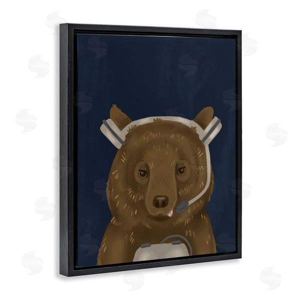 Stupell Industries Stupell Studio | Bear With Gaming Headset