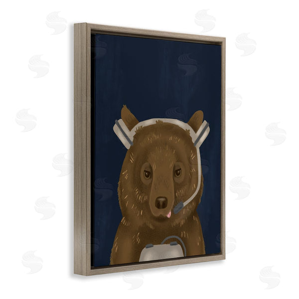 Stupell Industries Stupell Studio | Bear With Gaming Headset