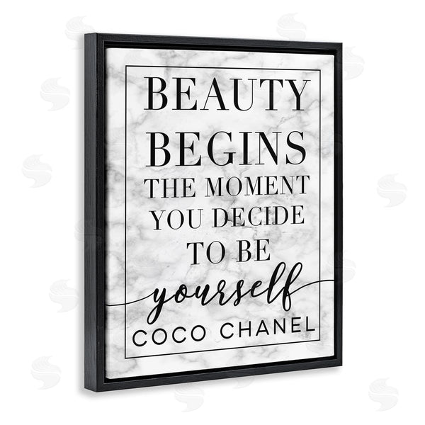 Stupell Industries Stupell Studio | Beauty Begins Inspiring Quote