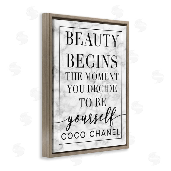 Stupell Industries Stupell Studio | Beauty Begins Inspiring Quote