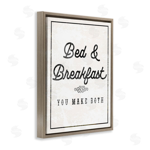 Stupell Industries Stupell Studio | Bed & Breakfast Humor Wall Art