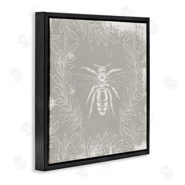 Stupell Industries Stupell Studio | Bee Floral Pattern