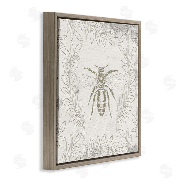 Stupell Industries Stupell Studio | Bee & Floral Pattern Wall Art