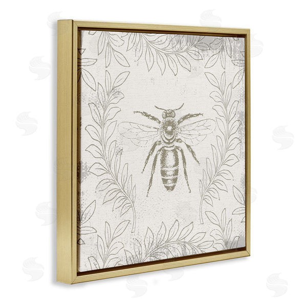 Stupell Industries Stupell Studio | Bee & Floral Pattern Wall Art