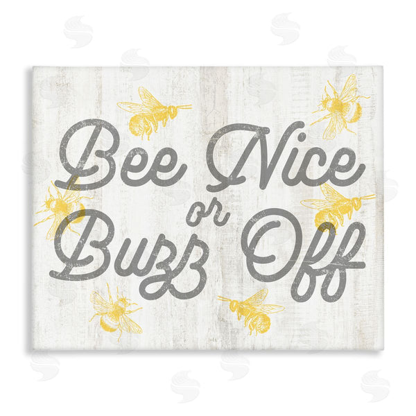 stupell industries Stupell Studio | Bee Nice or Buzz Off Phrase Wall Art