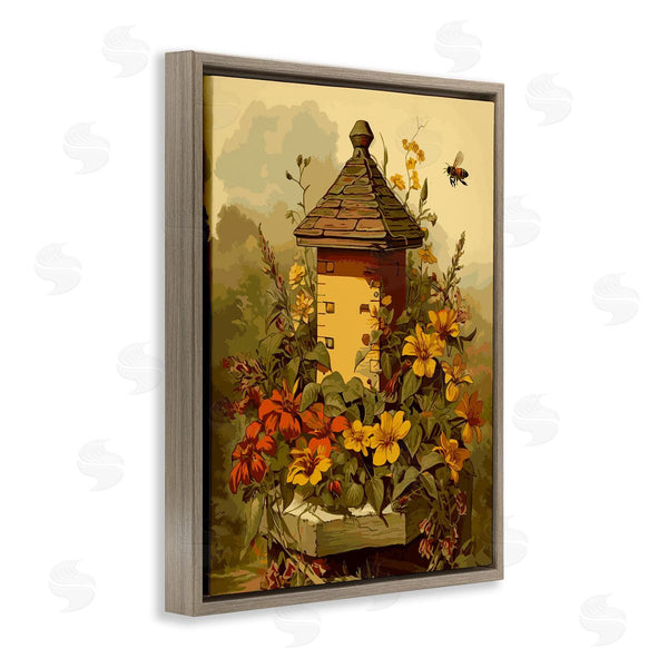 Stupell Industries Stupell Studio | Bees & Floral Architecture