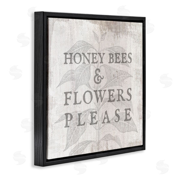Stupell Industries Stupell Studio | Bees & Flowers Phrase Wall Art