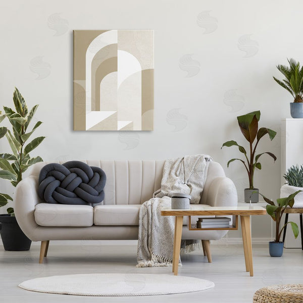 Stupell Industries Stupell Studio | Beige Abstract Arches Wall Art