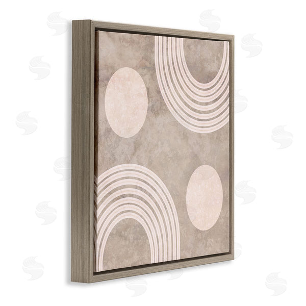 Stupell Industries Stupell Studio | Beige Arch Geometric Shapes Wall Art