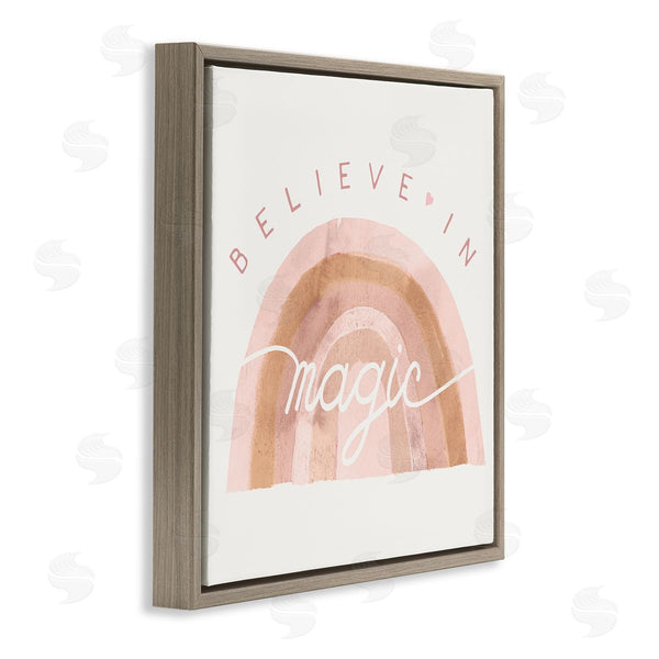 Stupell Industries Stupell Studio | Believe In Magic Watercolor Rainbow