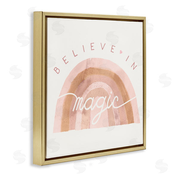Stupell Industries Stupell Studio | Believe In Magic Watercolor Rainbow