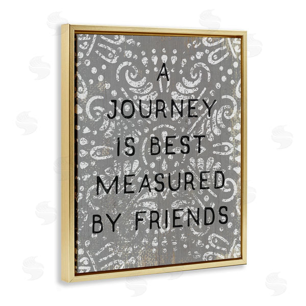 Stupell Industries Stupell Studio | Best Measured By Friends Distressed Boho