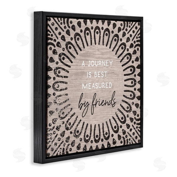 Stupell Industries Stupell Studio | Best Measured By Friends Moroccan Pattern