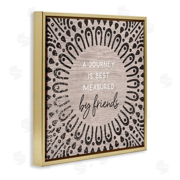 Stupell Industries Stupell Studio | Best Measured By Friends Moroccan Pattern