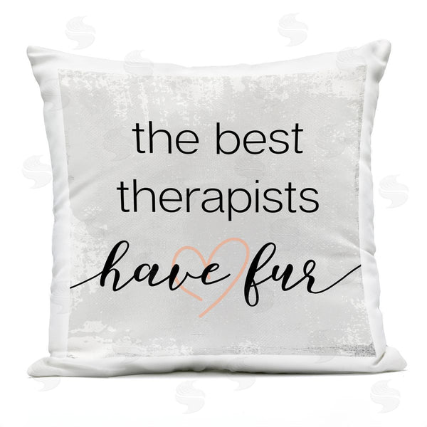 Stupell Industries Stupell Studio | Best Therapists Have Fur Healing Pets Animals Printed Throw Pillow
