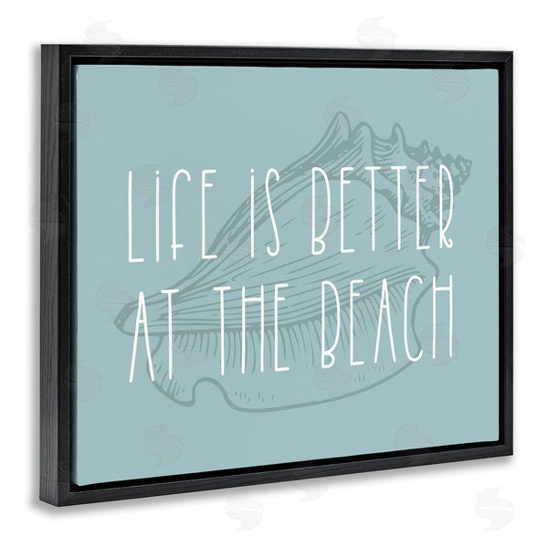 Stupell Industries Stupell Studio | Better At Beach With Shell