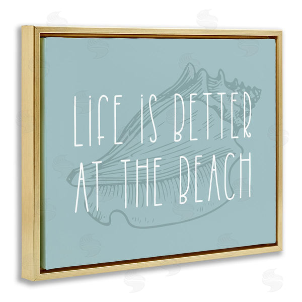 Stupell Industries Stupell Studio | Better At Beach With Shell