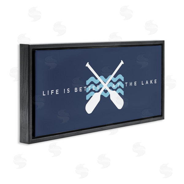 Stupell Industries Stupell Studio | Better At Lake With Crossed Oars Wall Art