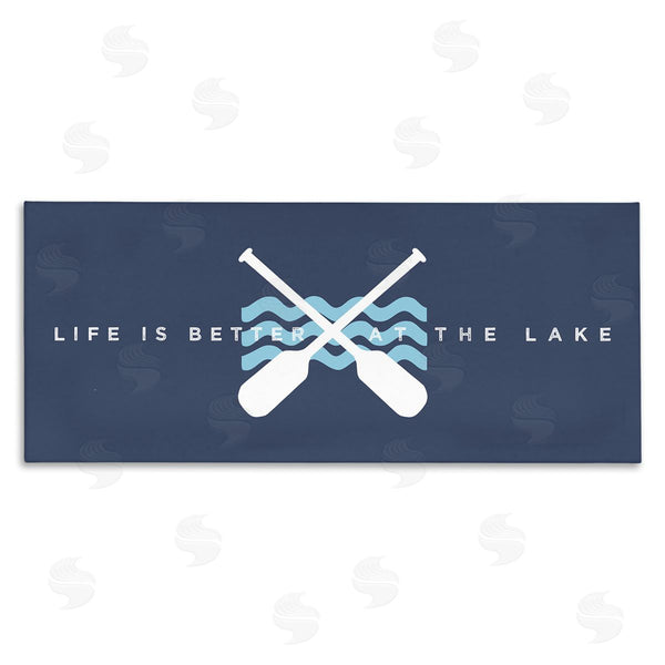 stupell industries Stupell Studio | Better At Lake with Crossed Oars Wall Art