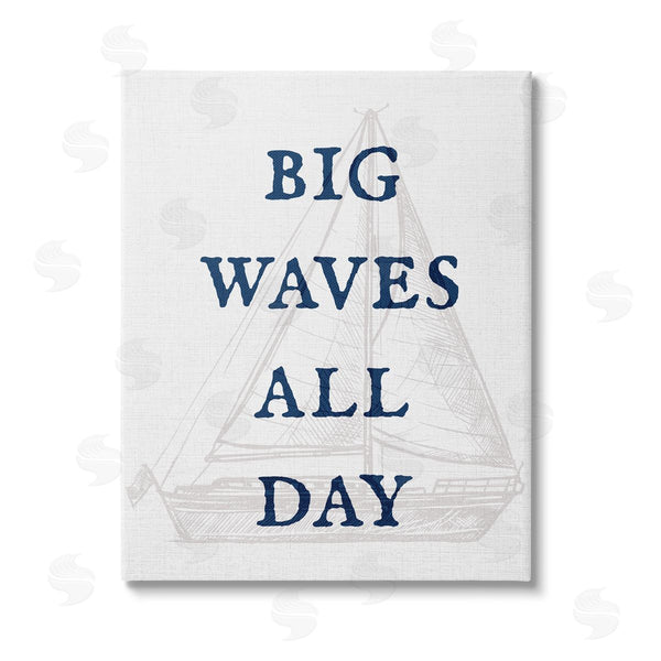 stupell industries Stupell Studio | Big Waves Nautical Phrase Wall Art