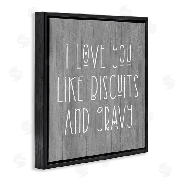 Stupell Industries Stupell Studio | Biscuits & Gravy Romantic Southern Country Phrase Wall Art
